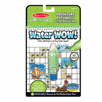 Melissa & Doug Water Wow! Adventure Pathways On The Go Travel Activity Water Reveal Pad - Multicolour