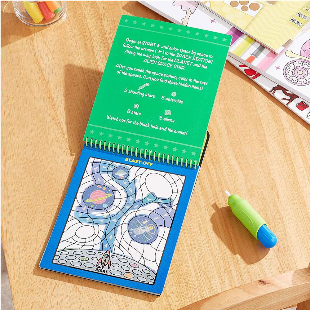 Melissa & Doug Water Wow! Adventure Pathways On The Go Travel Activity Water Reveal Pad - Multicolour