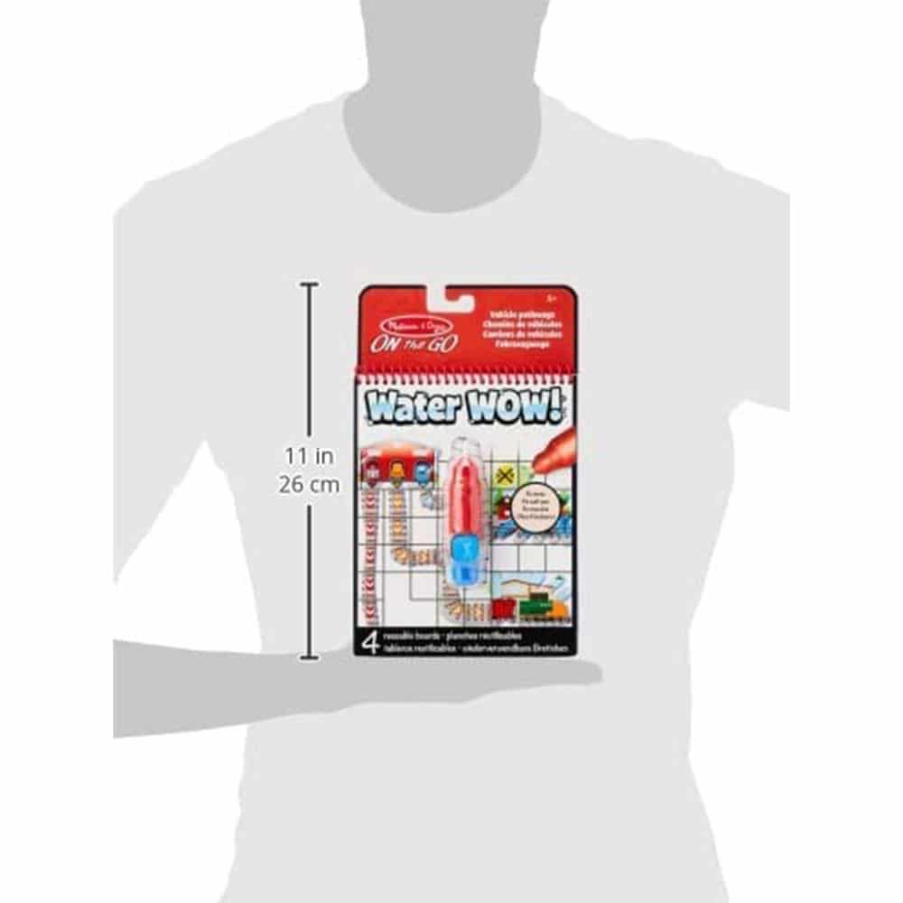 Melissa & Doug Water Wow! Vehicle Pathways On The Go Travel Activity Water Reveal Pad - Multicolour