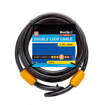 BlueSpot Double Loop Cable 2.5m x 8mm - Black
