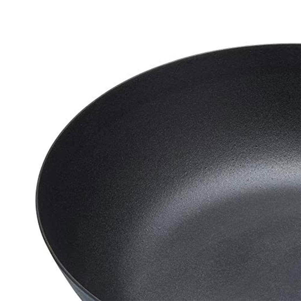 KitchenCraft MasterClass Induction Ready Wok Non-Stick Carbon Steel 30cm - Black