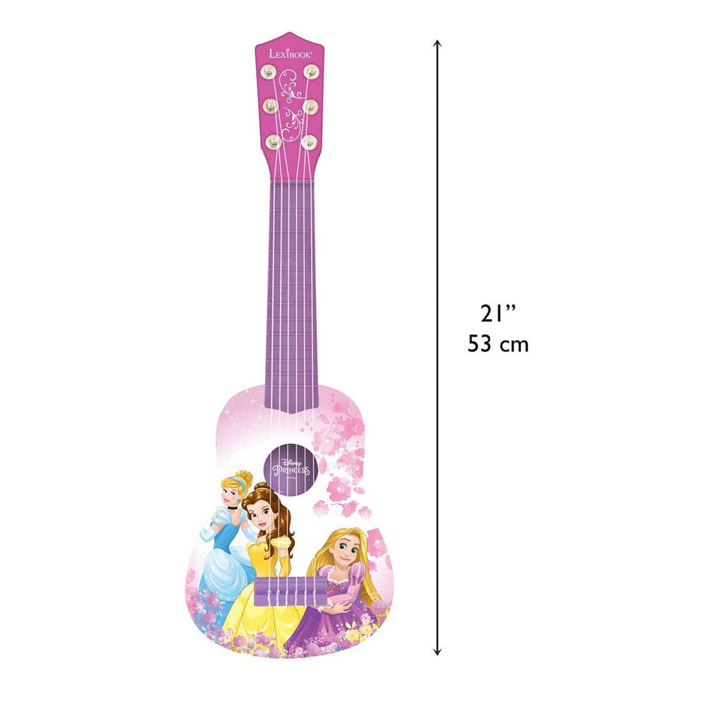 Lexibook Disney Princess Rapunzel My First Guitar 6 Nylon Strings 53cm - Pink/Purple