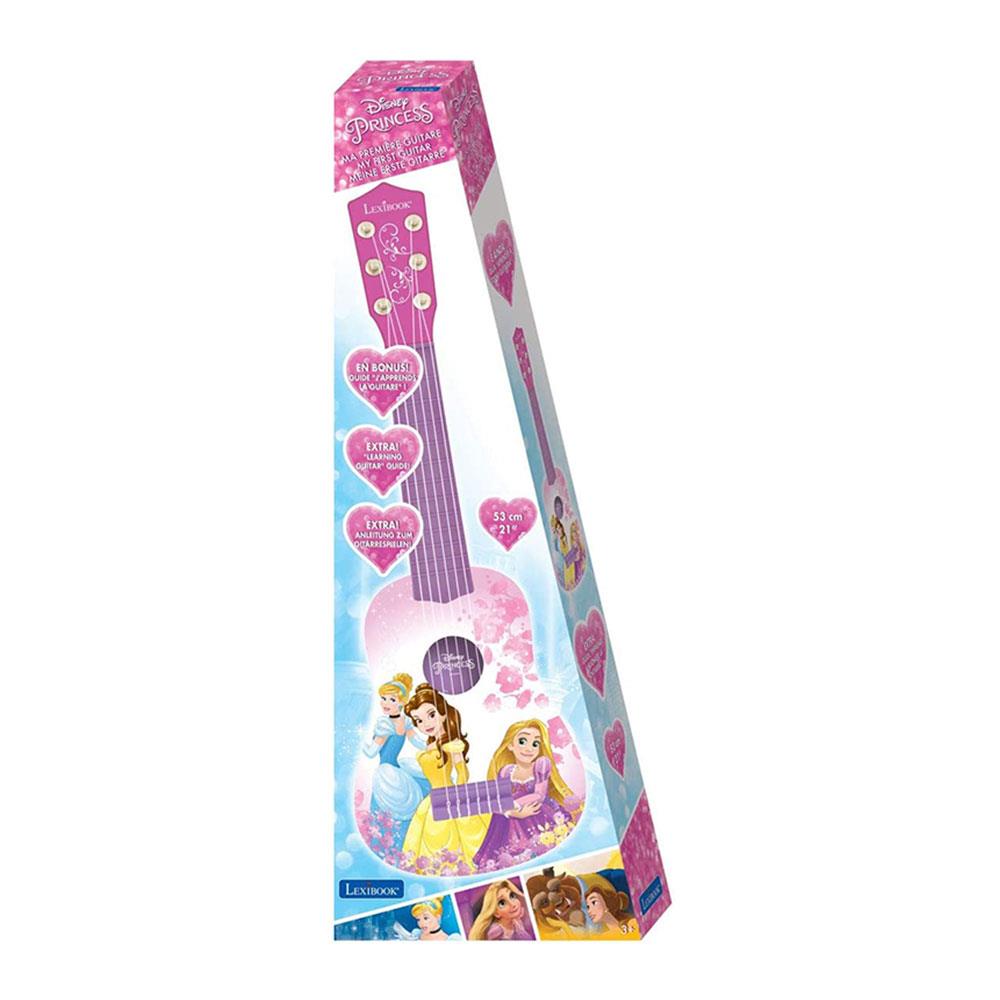 Lexibook Disney Princess Rapunzel My First Guitar 6 Nylon Strings 53cm - Pink/Purple