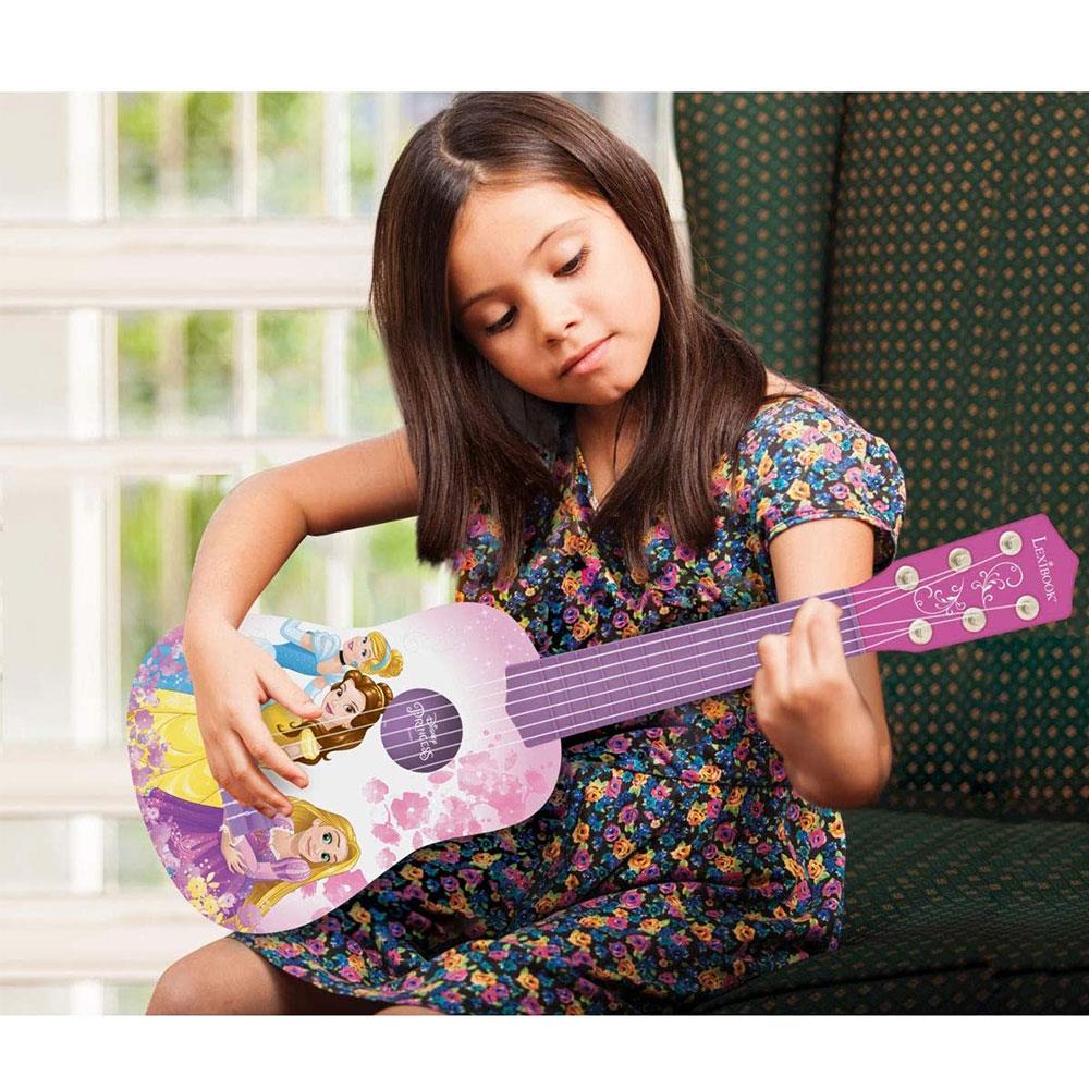 Lexibook Disney Princess Rapunzel My First Guitar 6 Nylon Strings 53cm - Pink/Purple