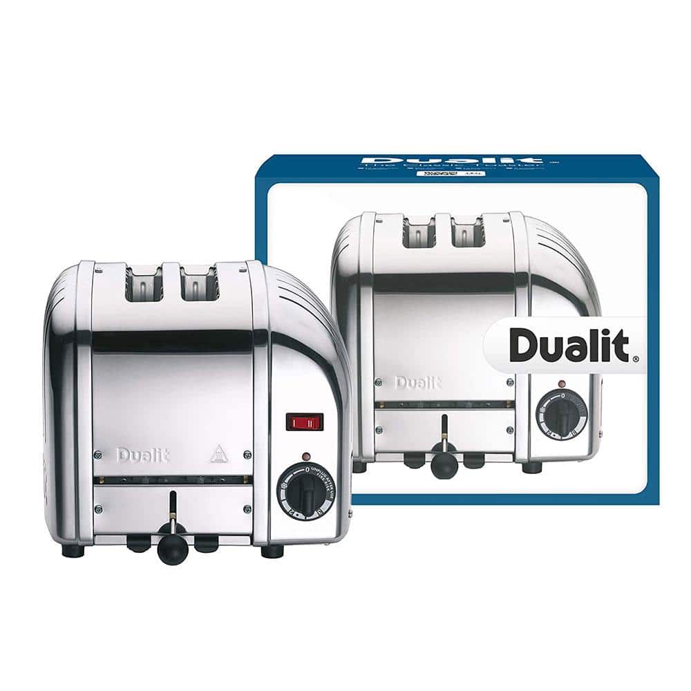 Dualit Classic Vario 2 Slice Toaster Polished Stainless Steel 1200W - Silver