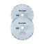 BlueSpot Segmented Diamond Dry Cutting Disc 230mm 2 Piece Set - Silver