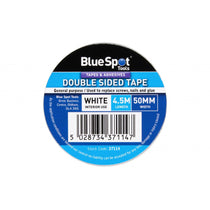 BlueSpot Double Sided Tape 48mm x 4.5M - White