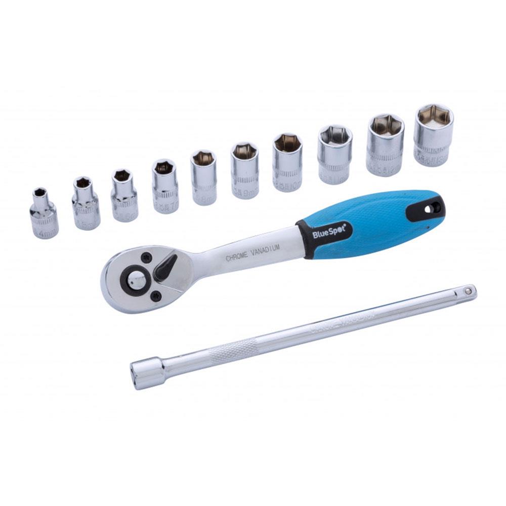 BlueSpot 1/4 Inch Metric Ratchet And Socket Set 4-13mm - 12 Piece Secondary image