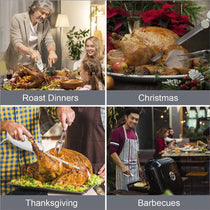 Quest Electric Serrated Carving Knife Stainless Steel Blade 120W - White