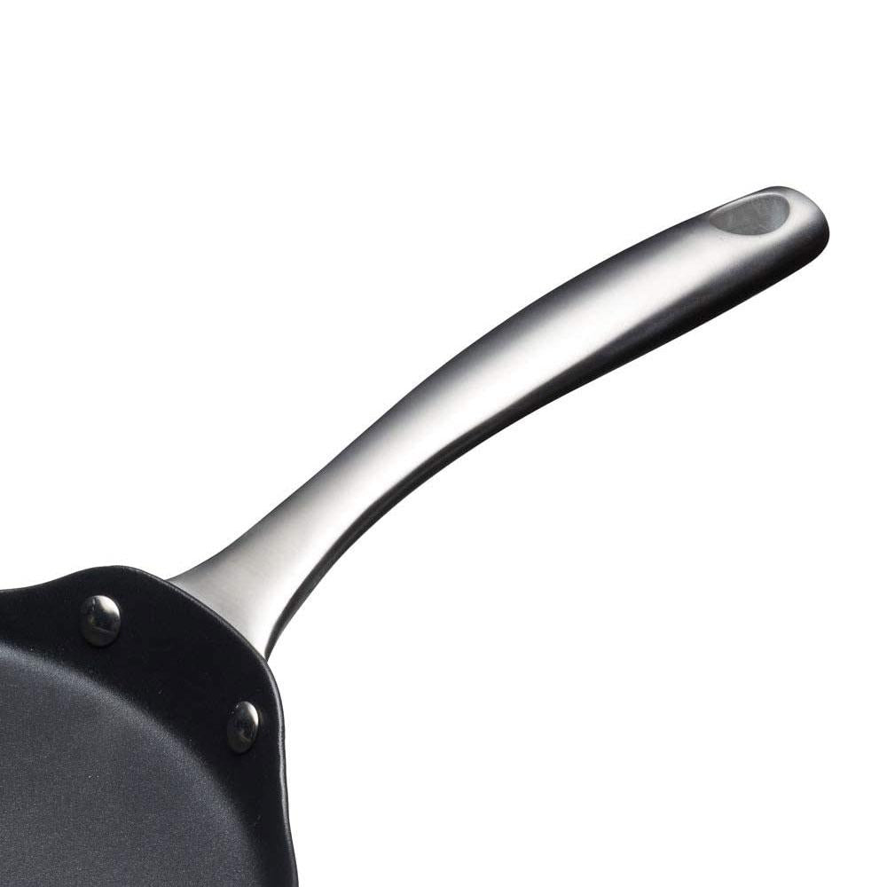 KitchenCraft MasterClass Induction Ready Crepe Pan 24cm Non-Stick Carbon Steel - Black