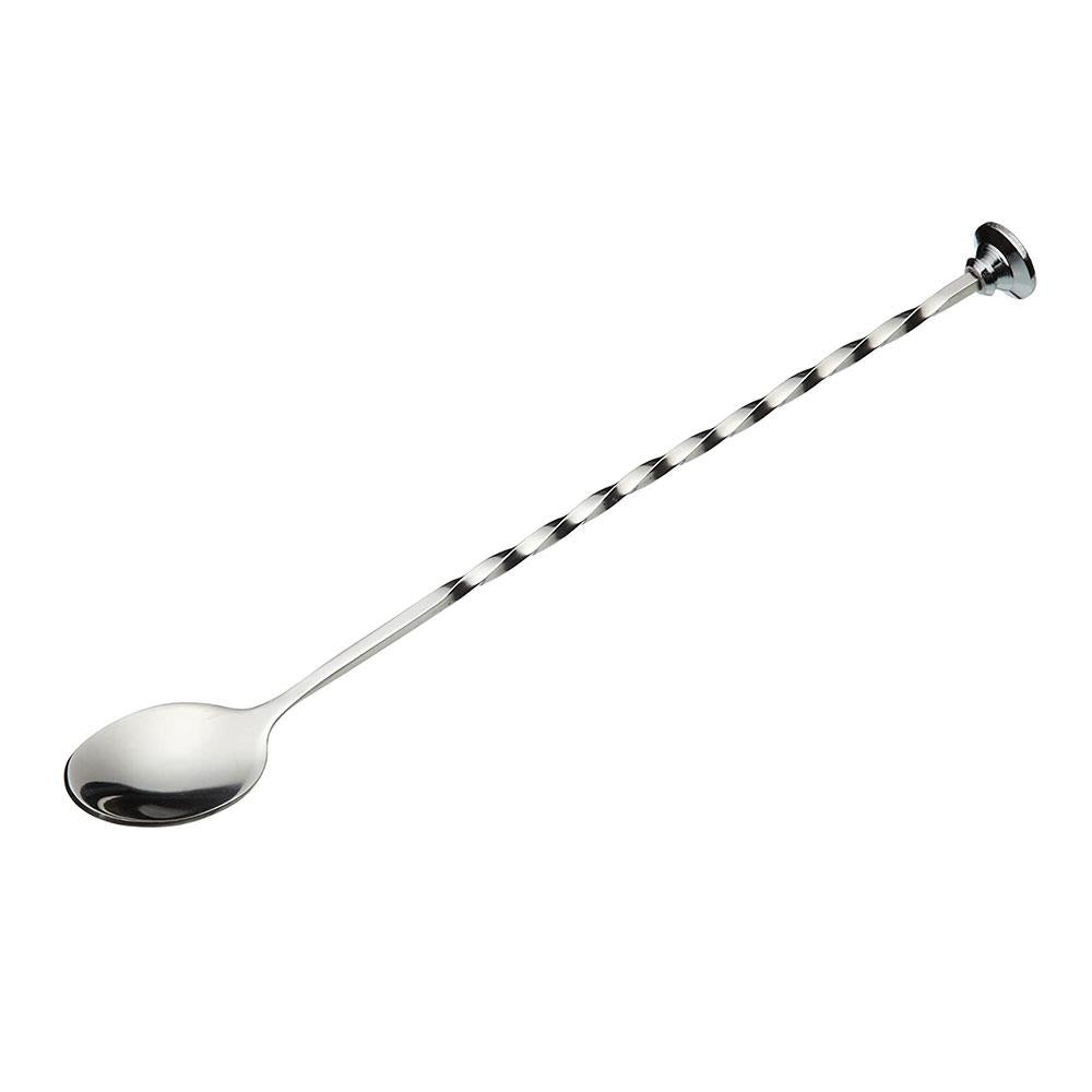KitchenCraft BarCraft Bar Spoon Cocktail Muddler Mixing Spoon Stainless Steel 28cm - Silver Main image