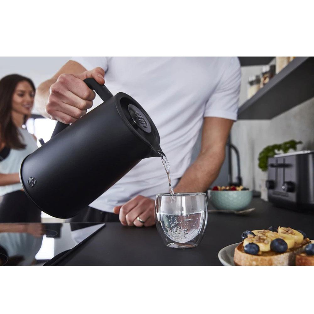 Swan Stealth Kettle Stainless Steel 3000 W 1.7 Litre - Matte Black