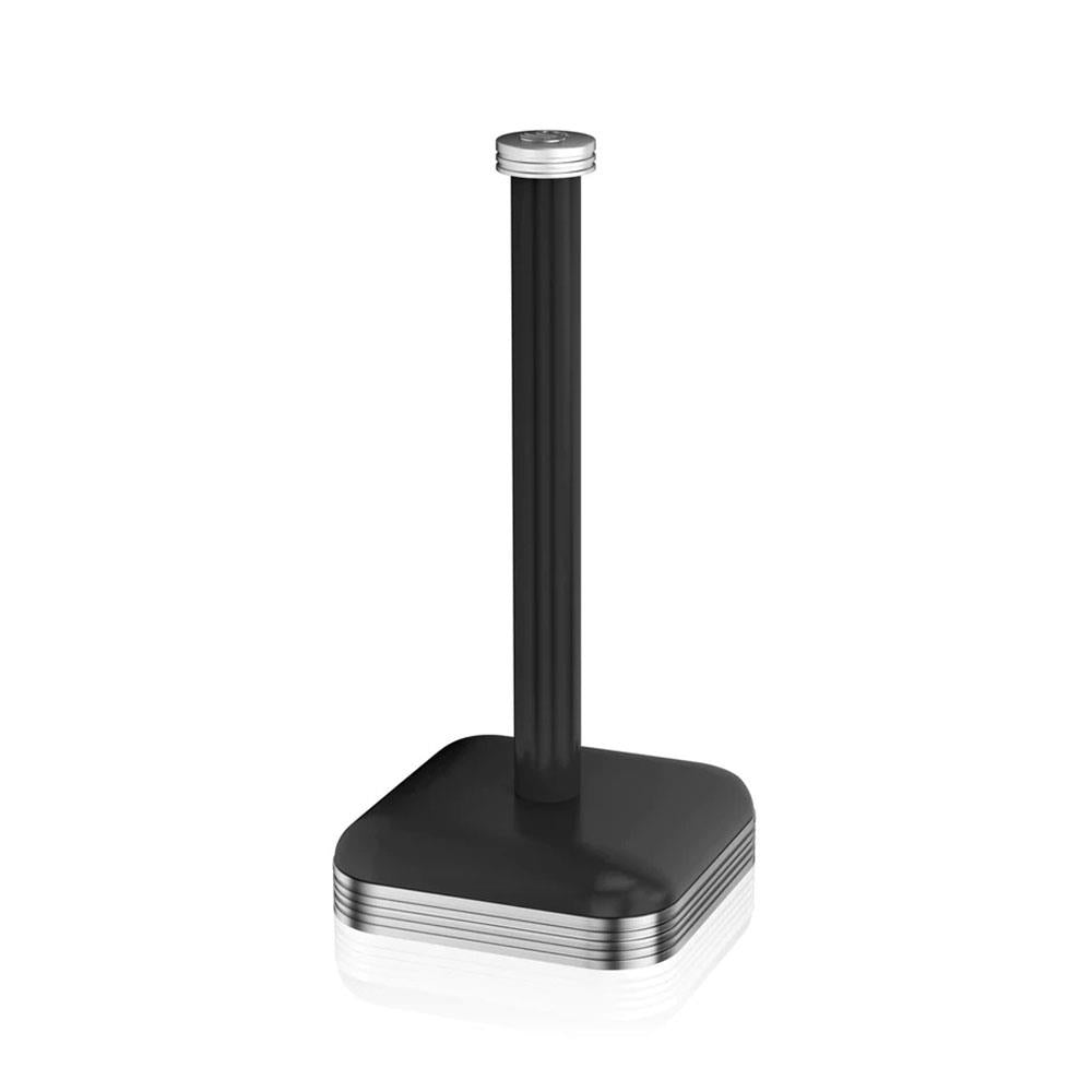 Swan Retro Kitchen Roll Holder with Steel Weighted Base Metal - Black