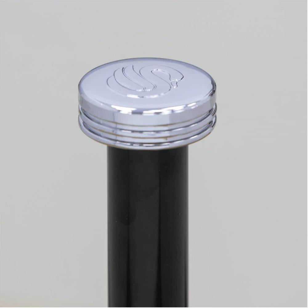 Swan Retro Kitchen Roll Holder with Steel Weighted Base Metal - Black Secondary image