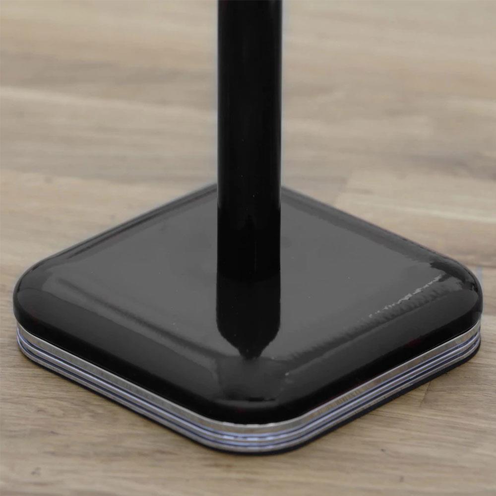 Swan Retro Kitchen Roll Holder with Steel Weighted Base Metal - Black