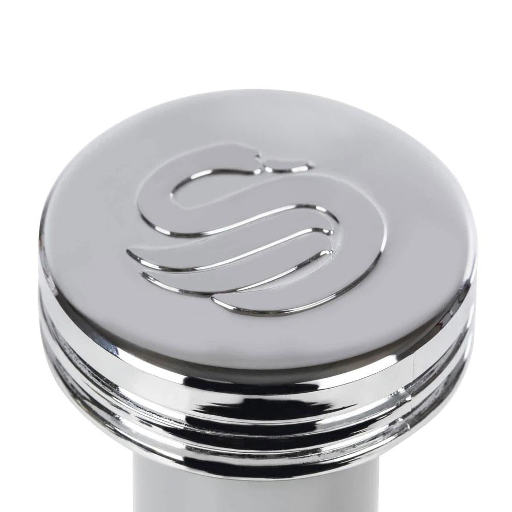 Swan Retro Kitchen Roll Holder with Steel Weighted Base Metal - Black