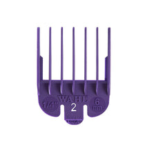 Wahl Clipper Attachment Comb Colour Coded Plastic No.2 6mm (1/4 Inch) - Purple