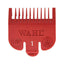 Wahl Clipper Attachment Comb Colour Coded Plastic No.1 3mm (1/8 Inch) - Red
