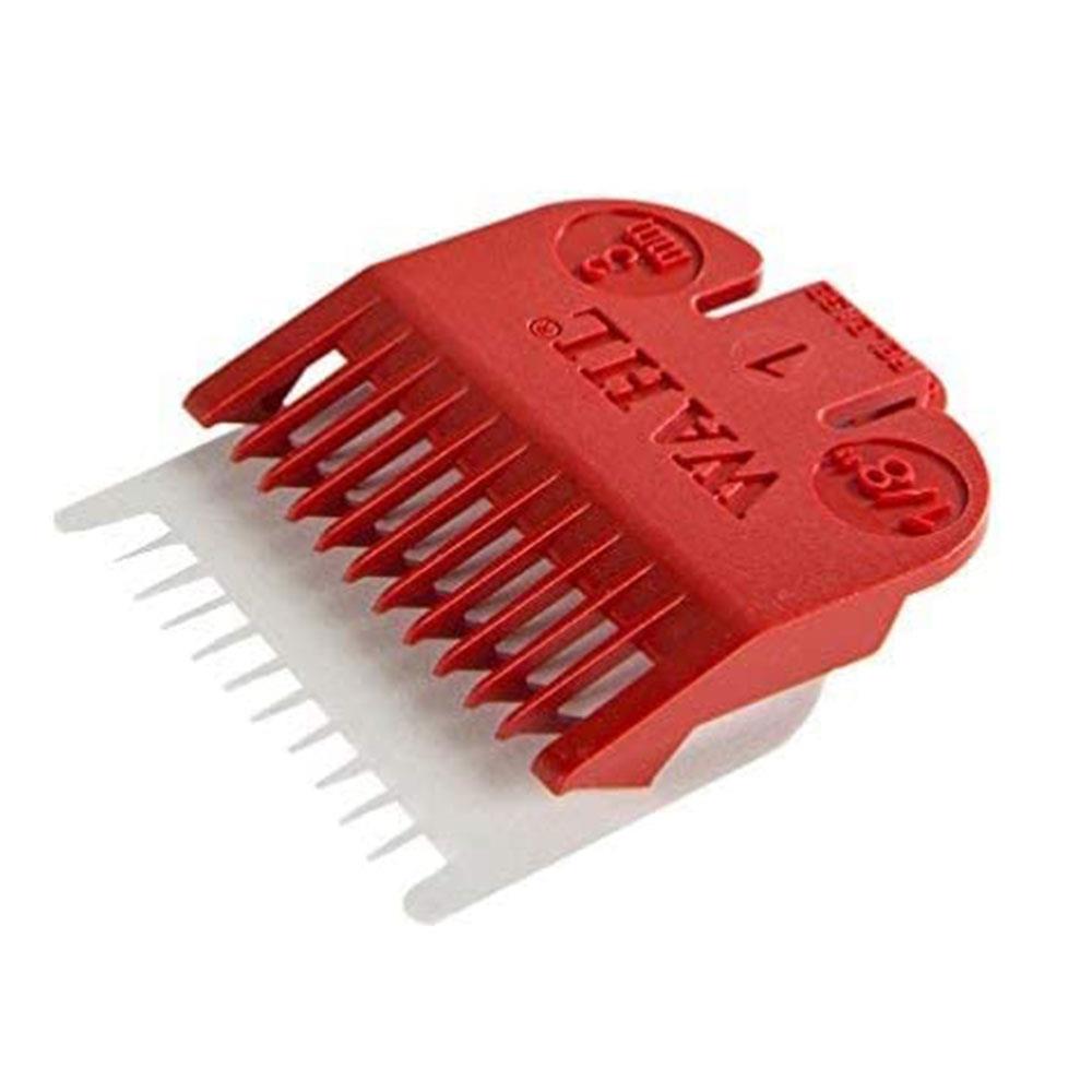 Wahl Clipper Attachment Comb Colour Coded Plastic No.1 3mm (1/8 Inch) - Red Secondary image