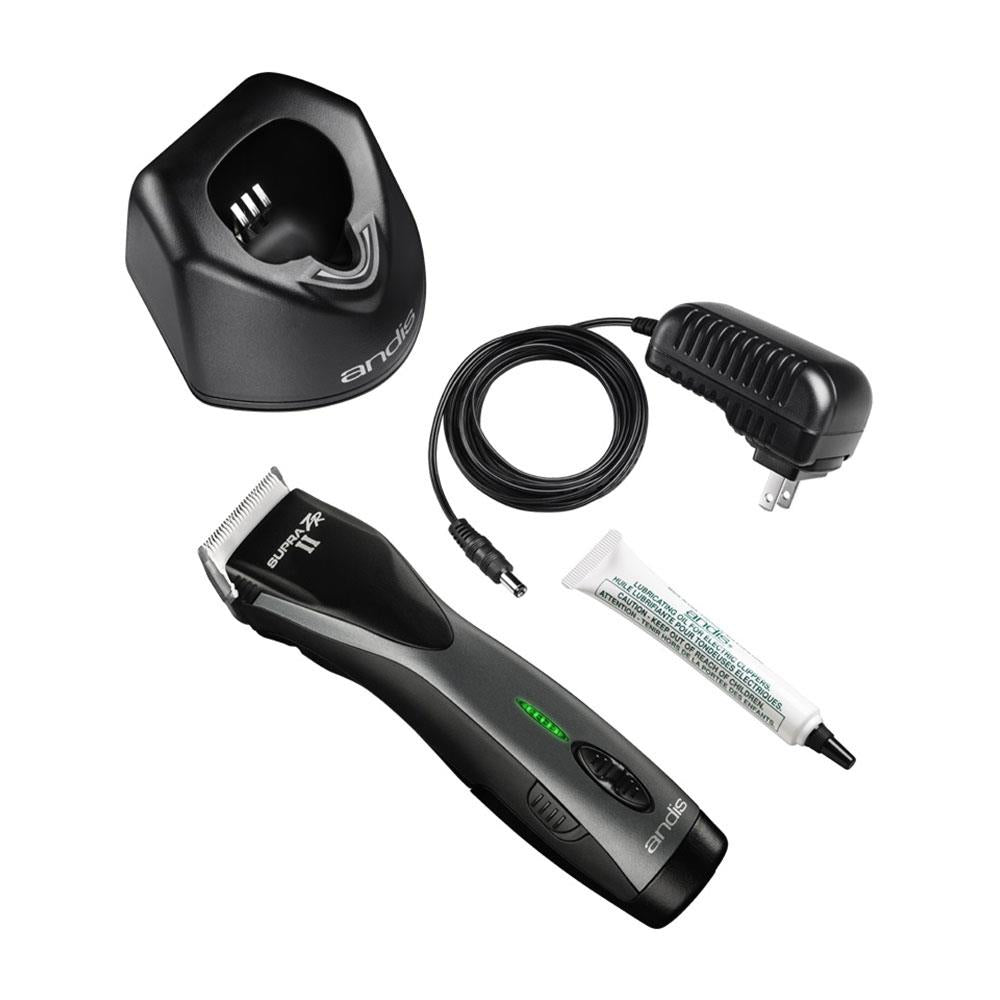 Andis Supra ZR II Cordless Detachable Blade Clipper Lithium-ion Battery - Black