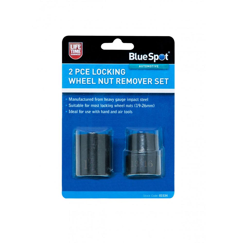 BlueSpot Locking Wheel Nut Remover Set 19-26mm - 2 Piece Main image