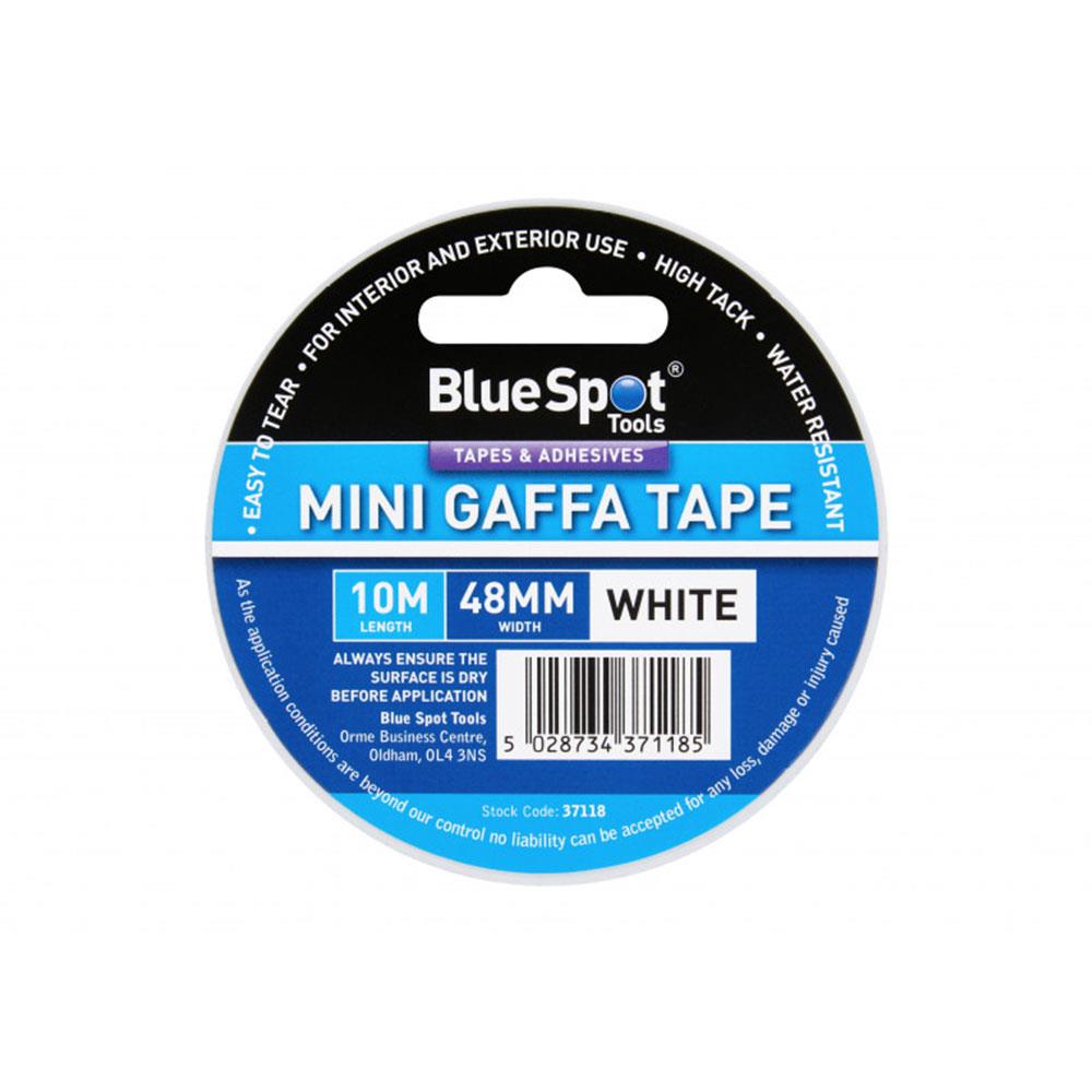 BlueSpot Mini Gaffa Tape 48mm x 10M - White