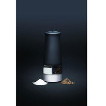 KitchenCraft MasterClass Electric Dual Salt And Pepper Mill With Adjustable Setting - Black