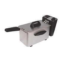 Igenix Deep Fat Dryer With Basket Non Stick Inner Bowl Brushed Stainless Steel 1500 W 1.5 Litre - Silver