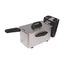 Igenix Deep Fat Dryer With Basket Non Stick Inner Bowl Brushed Stainless Steel 1500 W 1.5 Litre - Silver