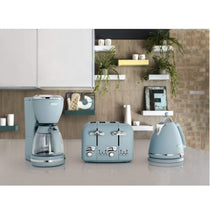 Delonghi Argento Flora Electric Jug Kettle Stainless Steel 3000 W 1.7 Litre - Blue