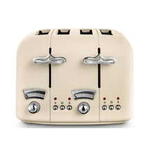 Delonghi Argento Flora 4 Slice Toaster Stainless Steel 1600 W - Beige