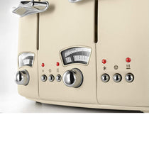 Delonghi Argento Flora 4 Slice Toaster Stainless Steel 1600 W - Beige