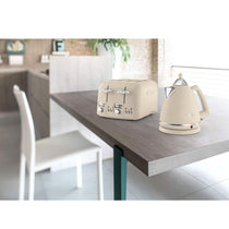 Delonghi Argento Flora 4 Slice Toaster Stainless Steel 1600 W - Beige