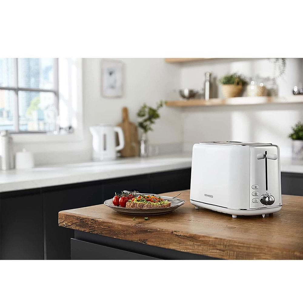 Kenwood Abbey Collection Lux 2 Slice Toaster With Reheat Defrost Cancel Functions 800 W - Pure White