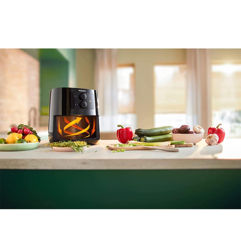 Philips Essential Air fryer Compact 4 Portions With Rapid Air Technology 1400 W 4.1 Litre - Black