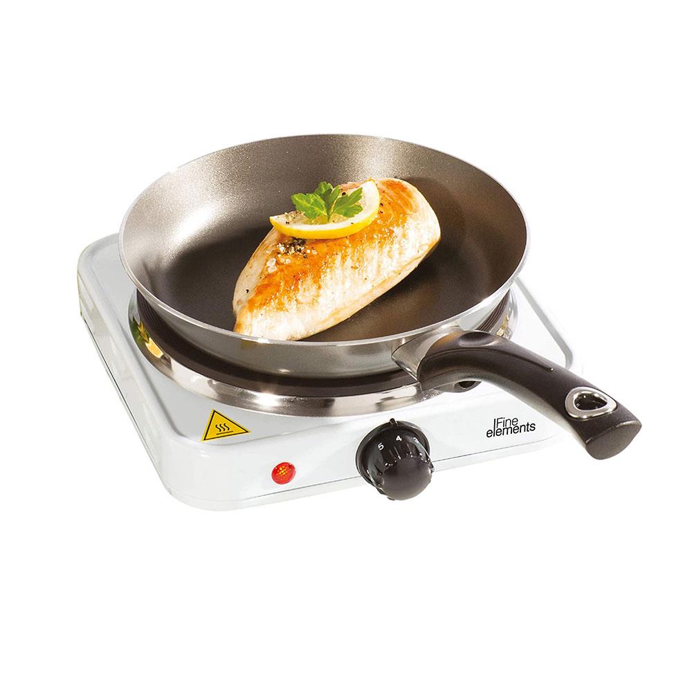 Fine Elements Single Hot Plate With Thermostatic Control Cast Iron 1500 W - White Secondary image