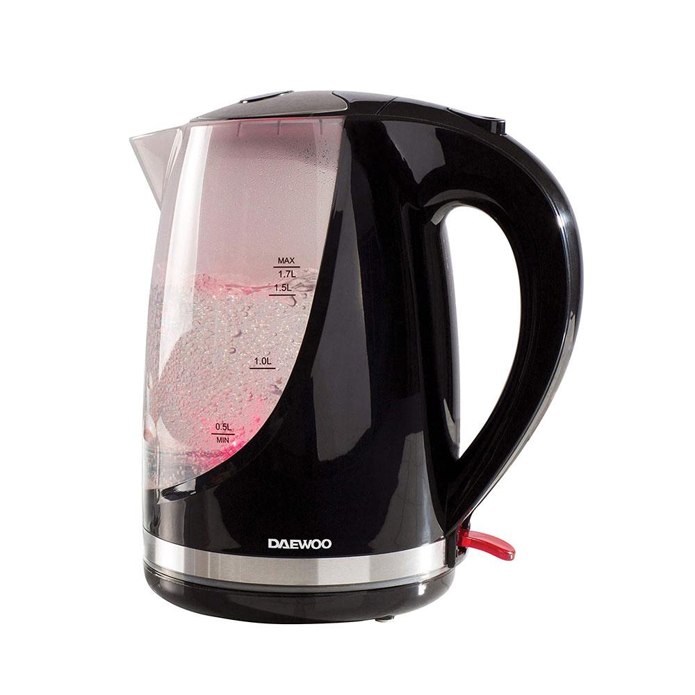 Daewoo Colour Changing Jug Kettle Stainless Steel 3000 W 1.7 Litre - Black Secondary image