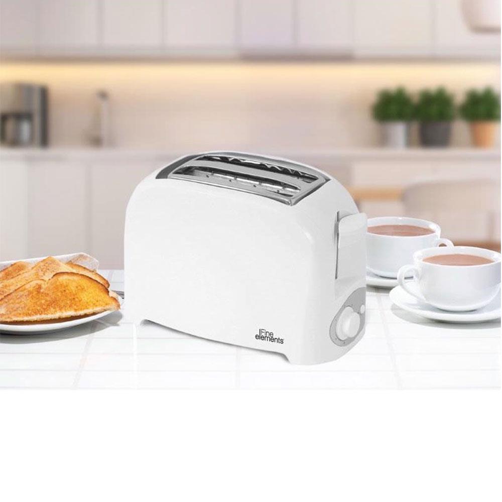 Fine Element 2 Slice Toaster With Variable Browning Control Plastic 750 W - White SDA1008 Secondary image