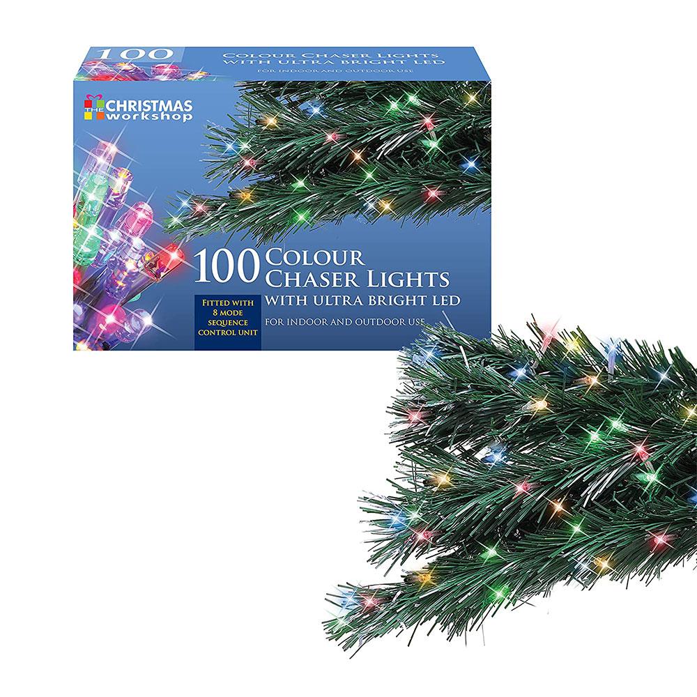 The Christmas Workshop 100 Color Chaser Lights With Ultra Bright LED 8 Light Modes - Multicolor Main image
