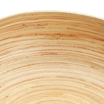 KitchenCraft Artesa Bamboo Serving Bowl For Fruit Salad Or Bread Large 26cm - Gold