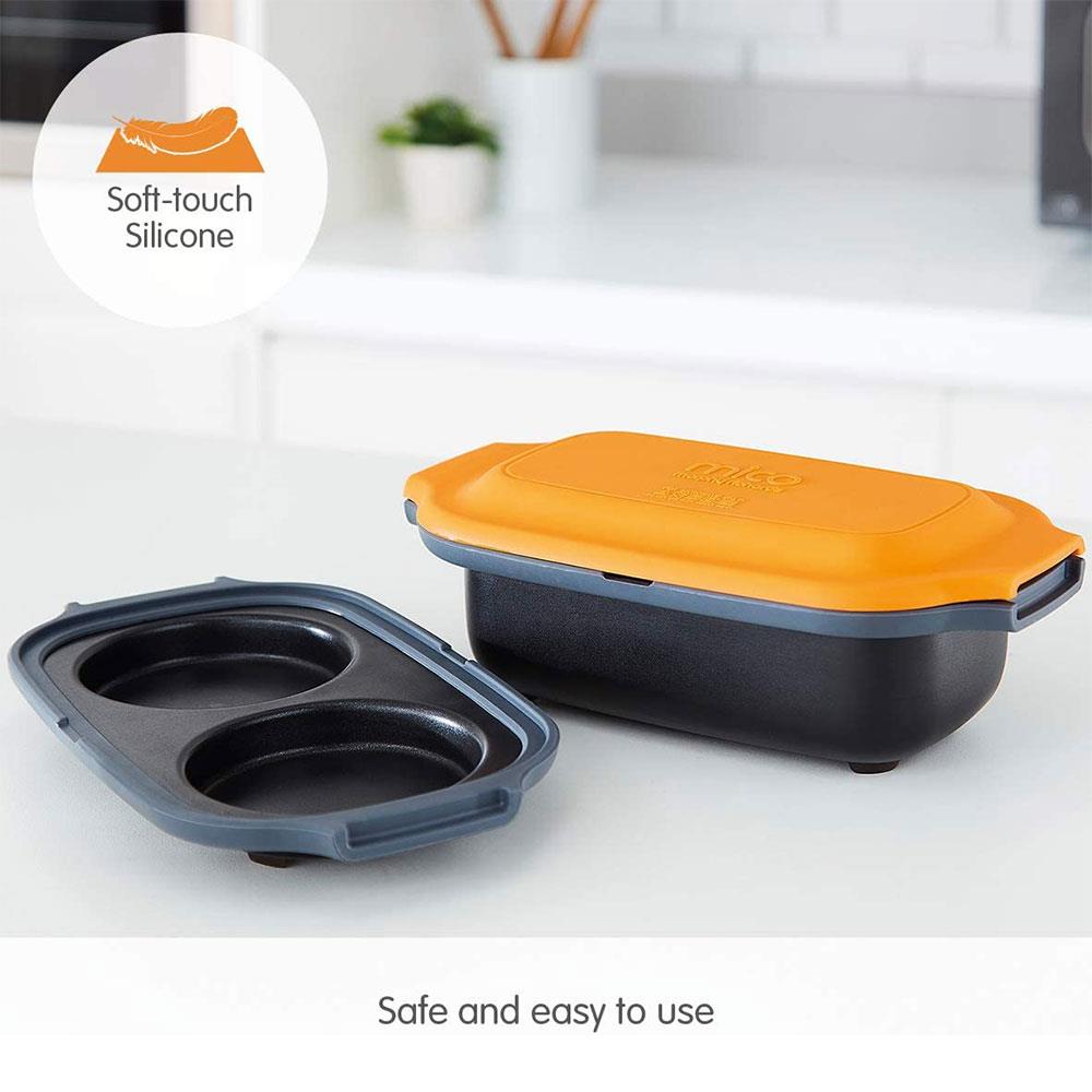 Morphy Richards MICO Multi Cooker Microwavable Cookware Silicone And Coated Metal - Orange