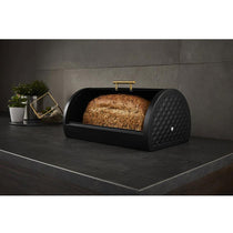 Swan Gatsby Roll Top Bread Bin - Black
