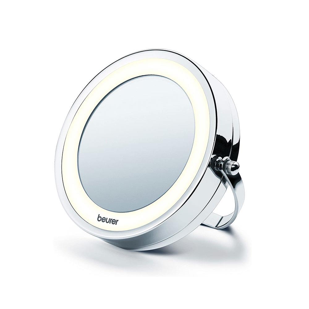 Beurer 2-In-1 Wall And Standing Cosmetics Mirror Illuminated With 7x Magnification 12 LED Light - Chrome