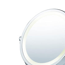 Beurer 2-In-1 Wall And Standing Cosmetics Mirror Illuminated With 7x Magnification 12 LED Light - Chrome