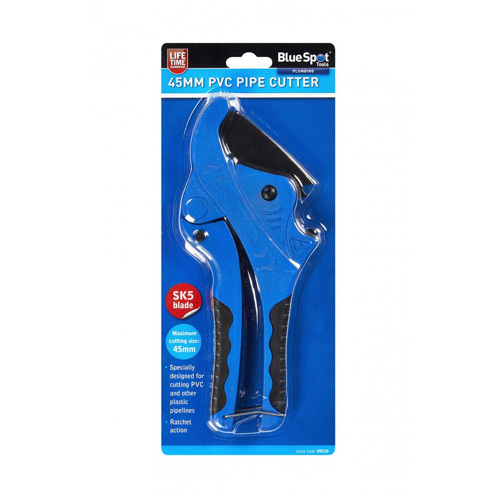 BlueSpot PVC Pipe Cutter 45mm SK5 Blade - Blue