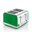 Swan Celtic Retro 4 Slice Toaster With Defrost Reheat And Cancel Buttons 1600 W - Green