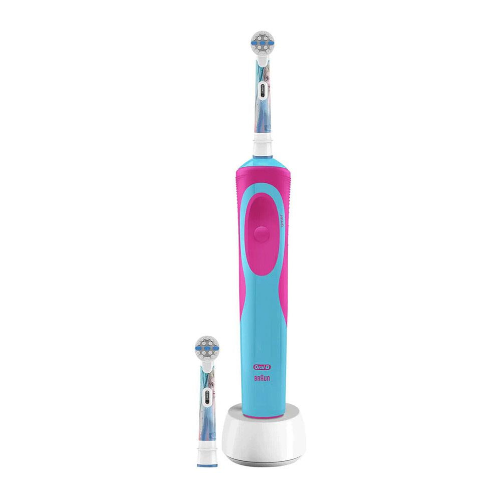 Oral B Kids Frozen II Electric Rechargeable Toothbrush Starter Kit With 2 Brush Heads Christmas Gift