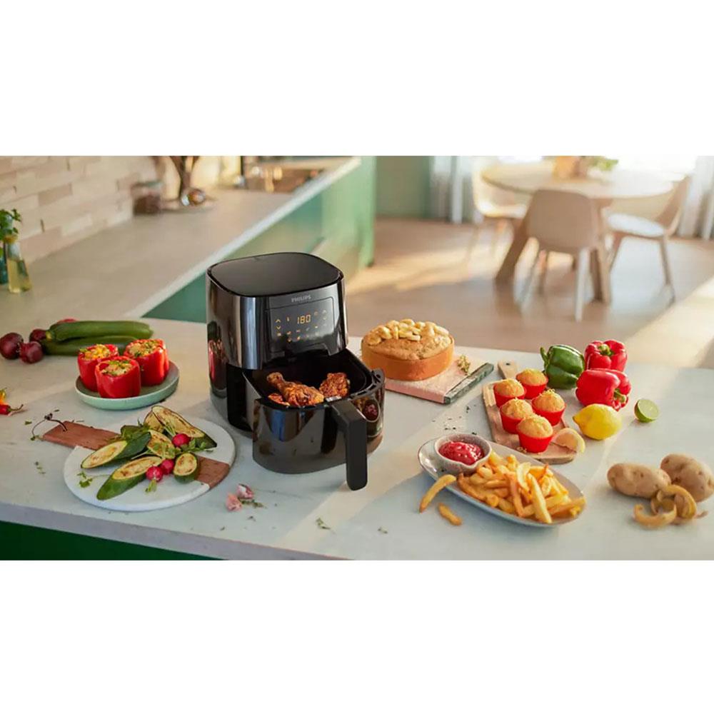 Philips Essential Compact Air fryer 4 Portions With Rapid Air Technology 1400 W 4.1 Litre - Black