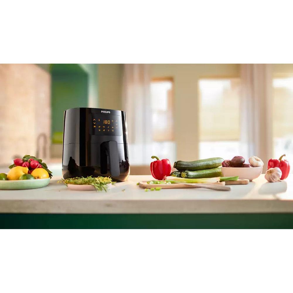 Philips Essential Compact Air fryer 4 Portions With Rapid Air Technology 1400 W 4.1 Litre - Black