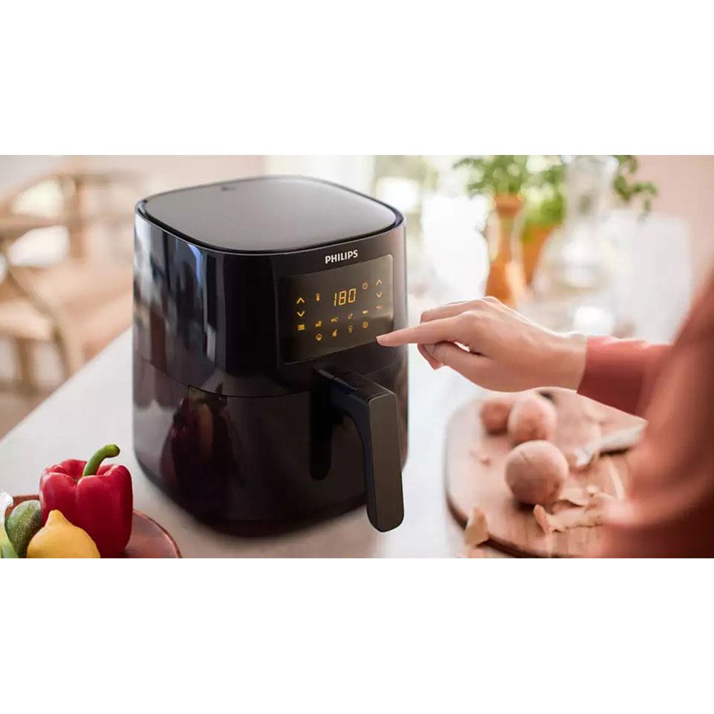 Philips Essential Compact Air fryer 4 Portions With Rapid Air Technology 1400 W 4.1 Litre - Black